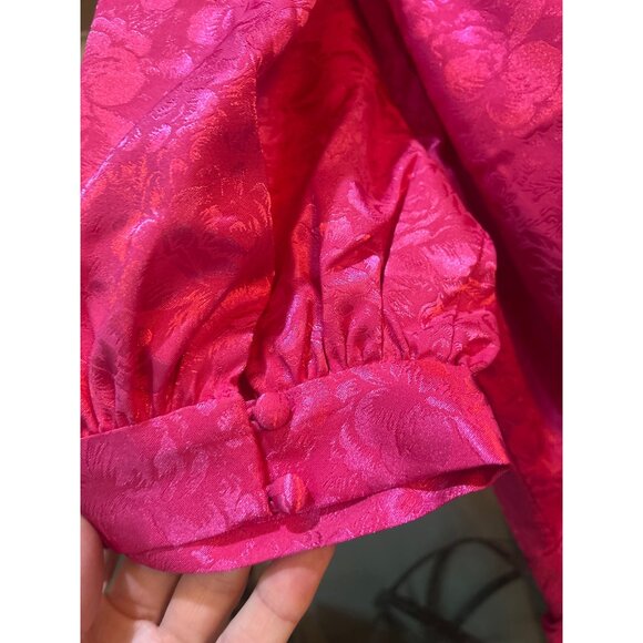 Ronny Kobo Nadia One Shoulder Mini Dress Pink Womens Size Medium - Picture 6 of 8